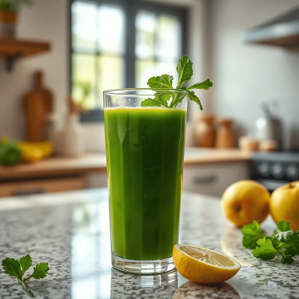 Jus verdure alcaline